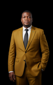 maintain everything exactly the same but change the suit to deep yellow maintain same face features image 1